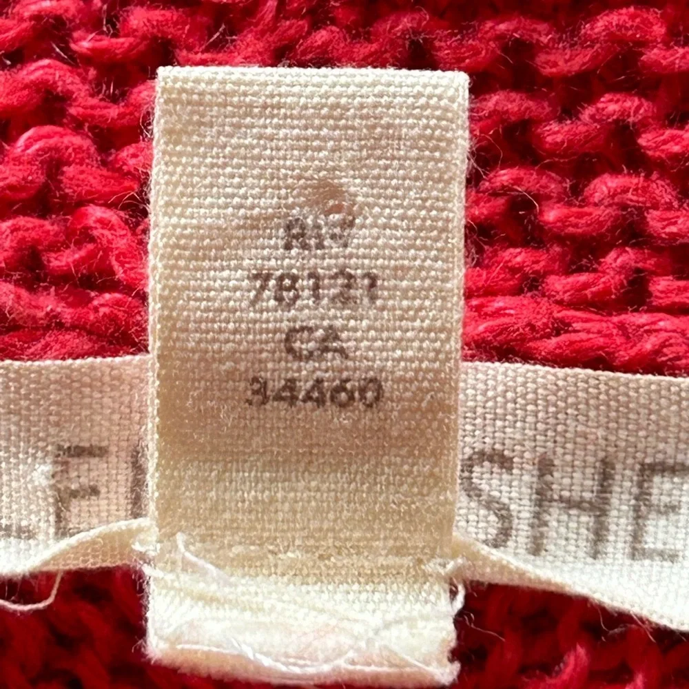 Eileen Fisher 100% hemp coral color  cardigan MED